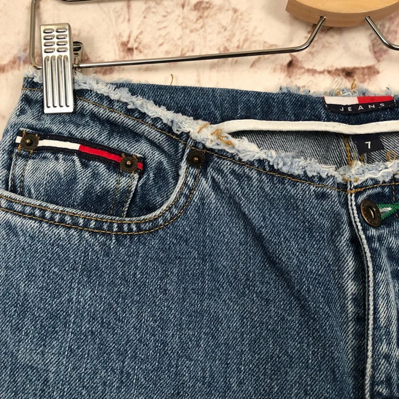 Vintage Tommy Jeans Frayed WB‎ Hipster Flare Jeans - Picture 4 of 8